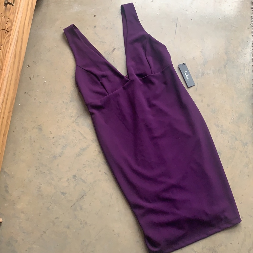Lulus V-Neck Purple Mini Dress